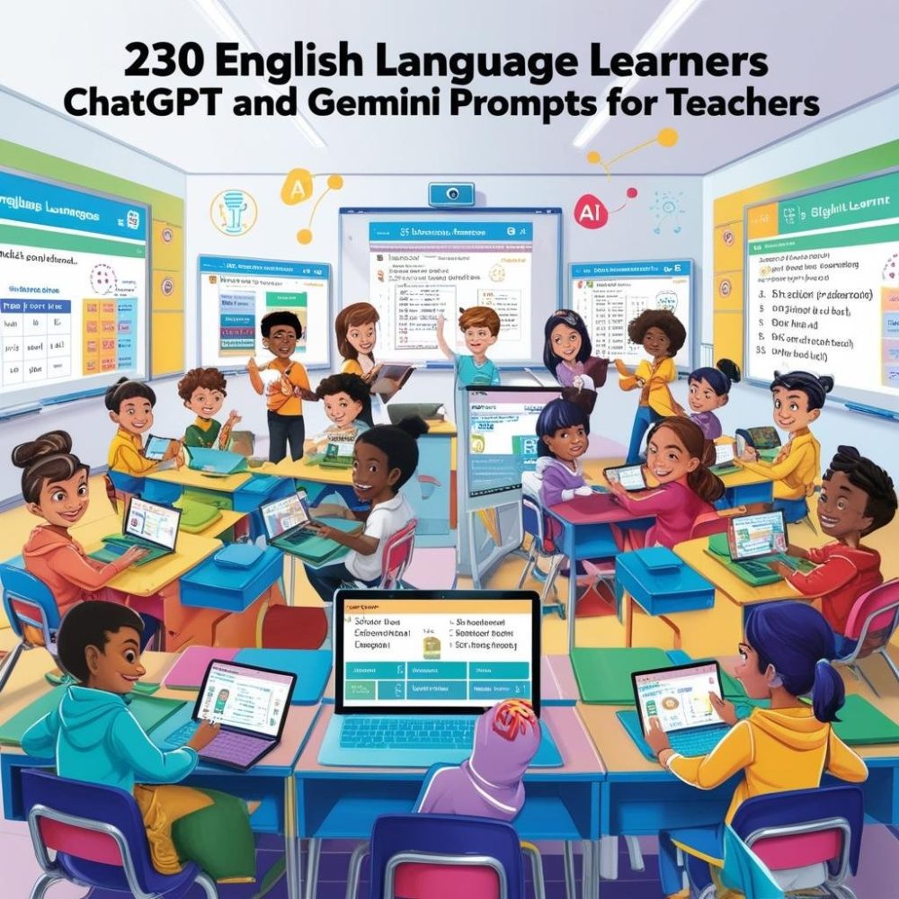 230 English Language Learners ChatGPT and Gemini Prompts for Teachers - Image 2