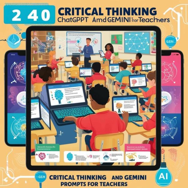 240 Critical Thinking ChatGPT and Gemini Prompts for Teachers