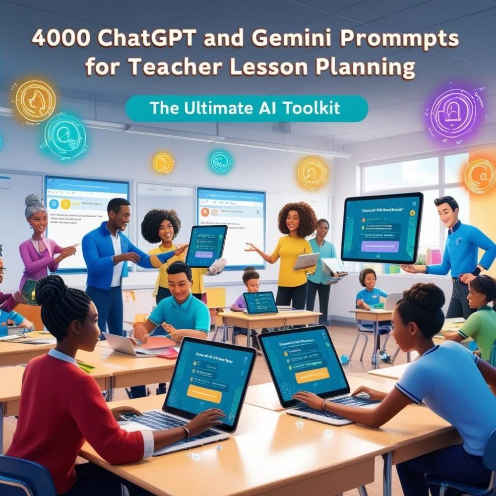 4000 ChatGPT and Gemini Prompts for Teacher Lesson Planning: The Ultimate AI Toolkit - Image 3