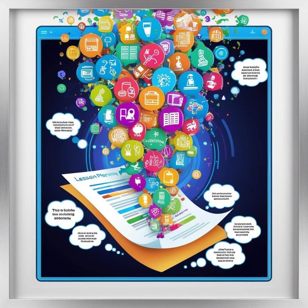 AI-generated lesson planning ideas from a digital collection of prompts for teachers.